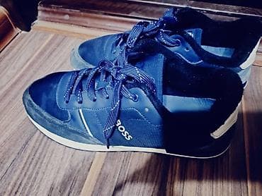 Ботинки: Кроссовки мужские, темно‑синие. - Верх: комбинированные материалы — — 1