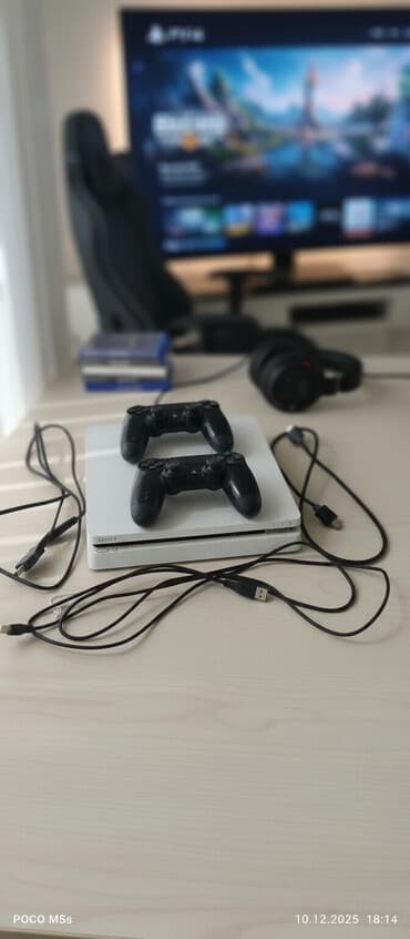 плейстейшен 3 цена в бишкеке: PS4 Slim 500 ГБ GLACIER WHITE — РЕДКАЯ БЕЛАЯ + ЛЮКС-КОМПЛЕКТ — 1