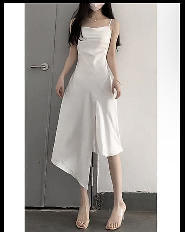 onitsuka tiger: Вечернее платье, А-силуэт, Шифон, Без рукавов, Корсет, XS, S — 2