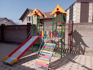 домик для: Детские горки. Для малышей и детей постарше. Для детских садов и — 13