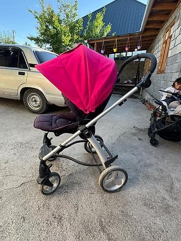 детская коляска 2 в 1: Прогулочная коляска - Легкая складная рама с плавным механизмом — 9