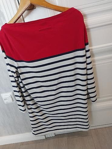 красные шорты: Повседневное платье, Осень-весна, Короткая модель, Трикотаж, Прямое, L — 3