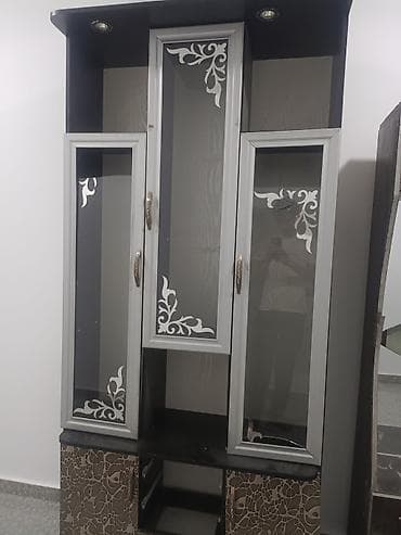 прихожый: Гарнитур для прихожей, Б/у, Шкаф, ДСП, Бесплатная доставка, цвет - Серый — 3