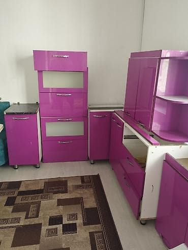кухный угалок бу: Кухонный гарнитур, Б/у, цвет - Розовый — 4