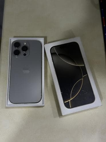 айфон бишкек цена: IPhone 16 Pro (титан, цвет серый) в фирменной коробке. ПРОДАЮ iCloud — 2