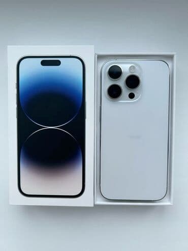 усилитель аудио: IPhone 14 Pro, Б/у, 256 ГБ, Белый, Защитное стекло, Чехол, Стилус, 83 % — 1