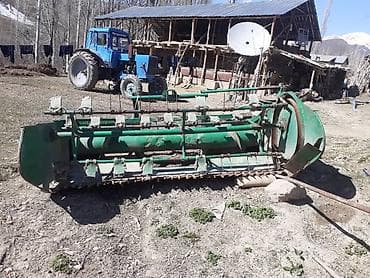 фура тиягач: Кошумча куну,мала,косилка,грабил,жаткаКолесный трактор (синего цвета) — 5