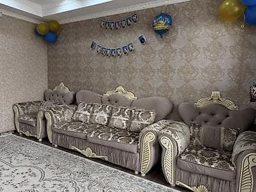 мебель королевский: Комплект мягкой мебели, Б/у, Самовывоз, Платная доставка, цвет - Бежевый — 1