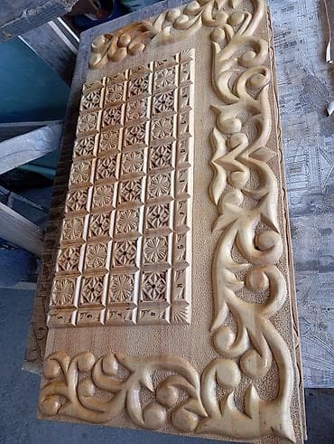 Книги и журналы: Резная деревянная доска 3-в-1: шахматы, шашки и нарды - Материал — 1