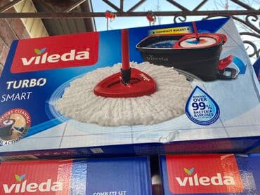 Инструменттер: Швабра для уборки Швабра с ведром с отжимом Бренд: Vileda Turbo — 4