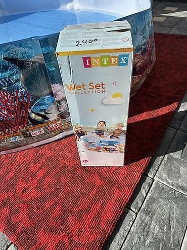 Спорт жана хобби: Детский надувной бассейн Intex Wet Set Collection - Круглый, с ярким — 2