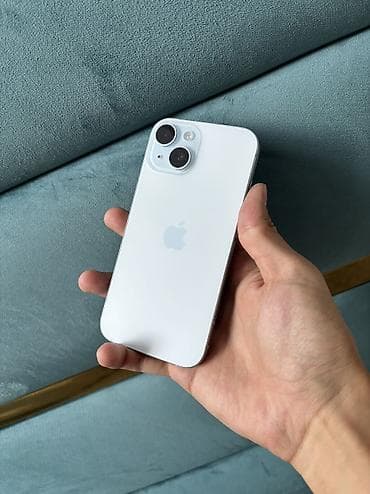 aiphone x: IPhone 15, Б/у, 128 ГБ, Синий, 80 % — 2