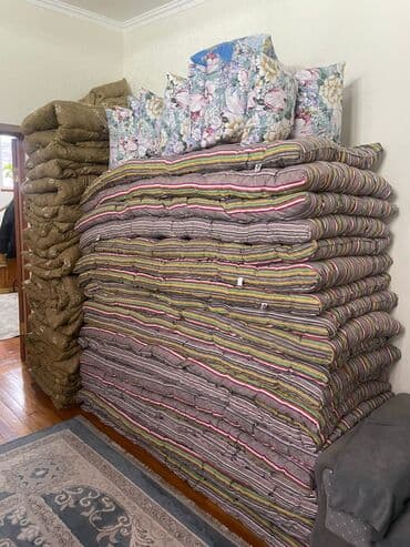 тюли бишкек: Төшөк Жаңы, Пахтадан жасалган матрас, түсү - Саргыч боз, Өзү алып кетүү, Акылуу жеткирүү — 3