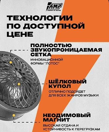 Унаа үчүн динамиктер: Твиттеры AMP PRO X TW15 SILK пищалки - Купольные высокочастотные — 8
