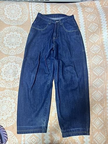 lining 38: Размер 42-44 Джинсы из плотного тёмно‑синего денима с широким прямым — 2