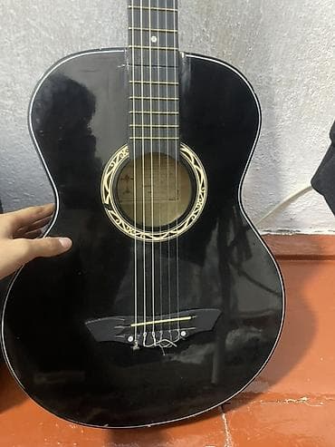 гитары ямаха: Классическая гитара Lanyian, корпус формата фолк/парлор, цвет — черный — 1