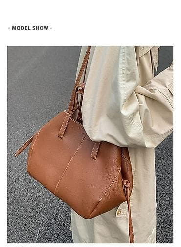 детская косметичка: Сумка-тоут с косметичкой, цвет карамельно-коричневый. - Материал — 4