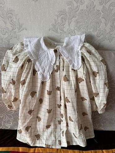 Рубашка, цвет - Бежевый, Новый