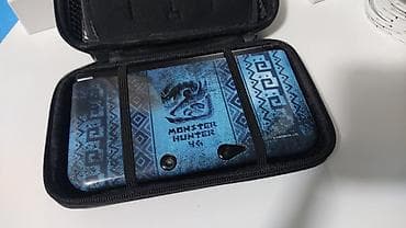 game console: 3DS LL (XL) японской ревизии, в переносном кейсе, с зашитным чехлом — 3