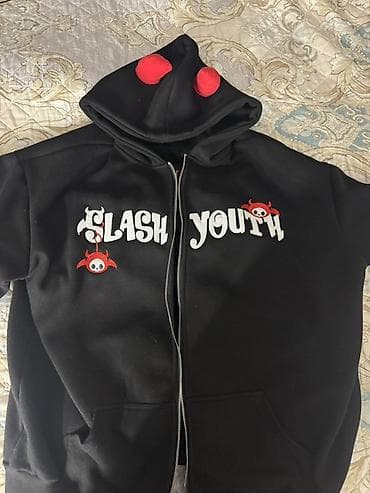 nike tech flece: Толстовка на молнии Slash Youth с декоративными элементами. - Цвет — 1