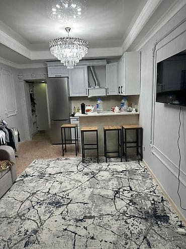 1 бөлмө, 37 м², 106-серия, Жертөлө кабаты кабат, Косметикалык оңдоо