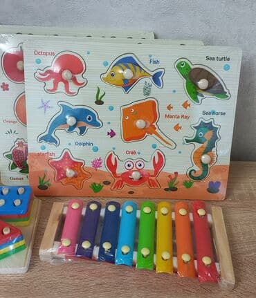 детская педальная машина: Развивающие игрушки 9️⃣ в 1️⃣⚡️⚡️⚡️ Материал: дерево 1 фото 7 в 1 — 4