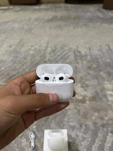 samsung a10s: Беспроводные вкладыши наушники, Apple, Airpods 3, Новый — 1