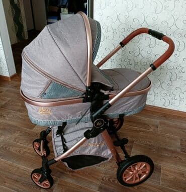 прогулочные коляски peg perego si completo: Коляска, цвет - Золотой, Б/у — 2