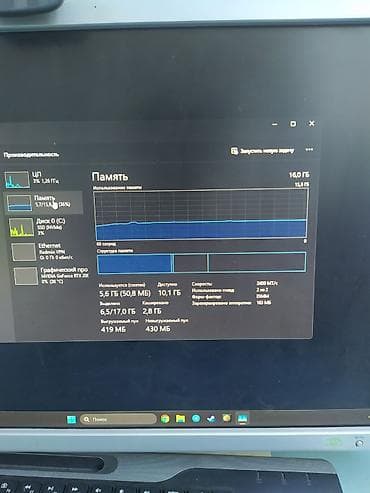 монит: Компьютер, ядер - 4, ОЗУ 16 ГБ, Игровой, Б/у, Intel Core i3, NVIDIA GeForce RTX 2060, NVMe — 5