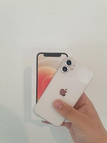 10 iphone: IPhone 12 mini, Новый, 64 ГБ, Белый, Коробка, 76 % — 1