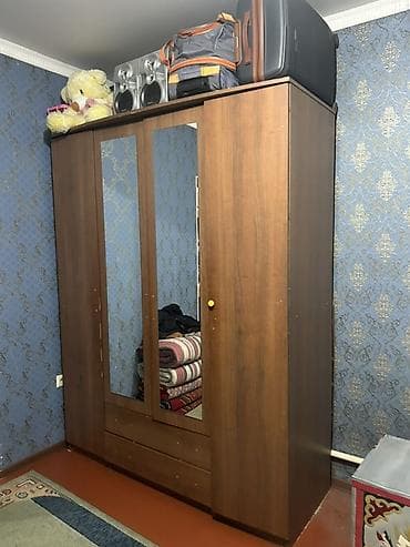 Шкафы: Шифоньер, шкаф для одежды, Прямой, ЛДСП — 1