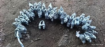 Зажимы для тросов (U‑образные, седельные) Описание: - Стальные