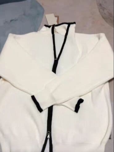 Свитера: Мужской свитер, L, Fusion, Новый, цвет - Белый, Бесплатная доставка — 5