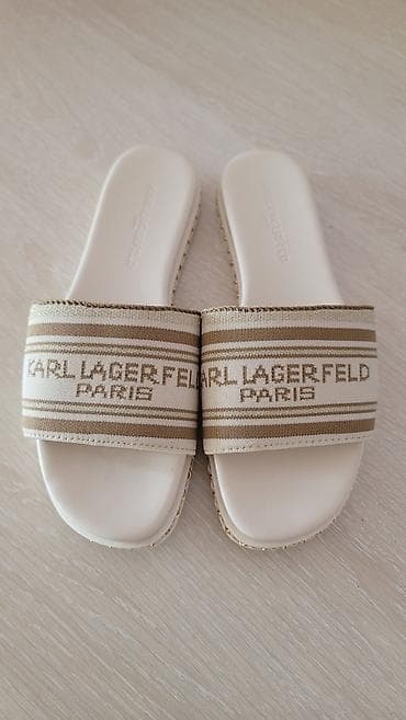 nerry kara: Босоножки, 37.5, 38, Karl Lagerfeld, Новый, цвет - Бежевый, Самовывоз — 1