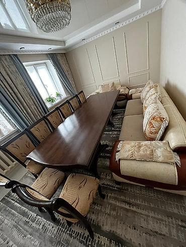 чехол для диванов: Сатылат. Диван кресло корейский (чехол съемный). Стол 8 стулу менен — 1