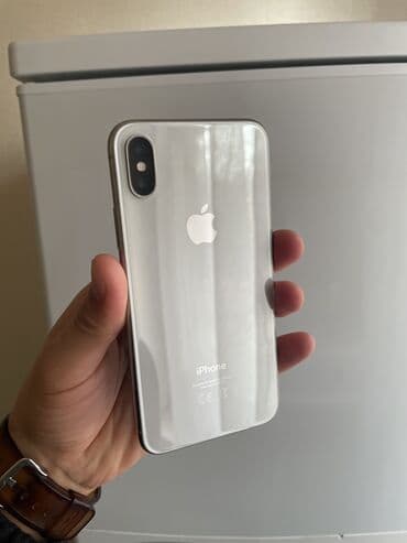 сканер документов: IPhone X, Б/у, 256 ГБ, Белый, Чехол, 100 % — 1