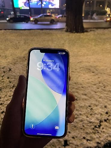 Уюлдук телефондор үчүн аксессуарлар: IPhone 12 Pro Max, Колдонулган, 128 ГБ, Sierra Blue, Кулакчындар, Коргоочу айнек, Каптама, 91 % — 3