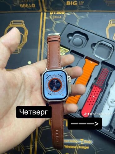 лучшая копия apple watch 2021: Applewatch 8 ultra Подключается на ios/android Быстрая зарядка — 4