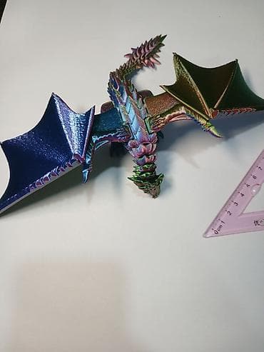 Кийимге кам көрүү жана сактоо: Объёмная фигура «Дракон» из 3D‑печати. - Материал: PLA‑пластик. - — 1