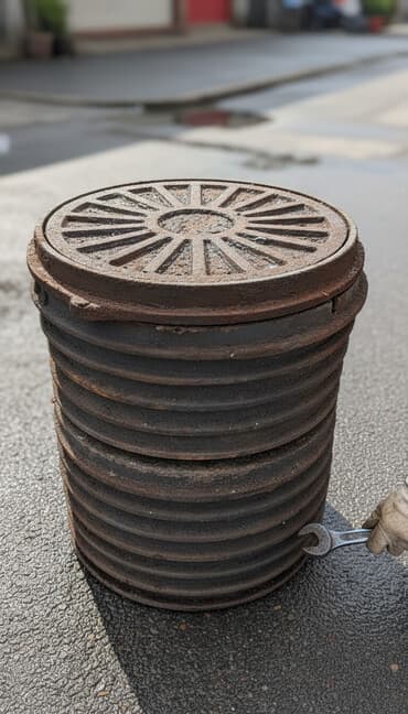 на железных номерах: Колодезные кольца из чугуна. Подходят для строительства колодцев — 2