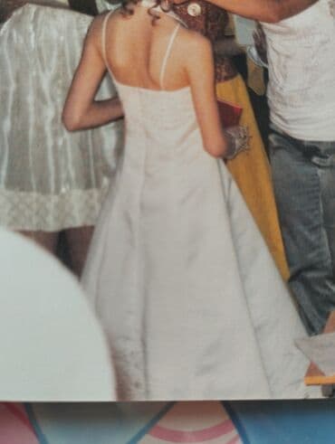 костюмы прокат: Детское платье, цвет - Белый, Б/у — 2