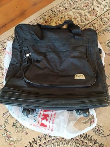 дорожные чемоданы на колесах: Жолго арналган сумка, Материалы: Канвас, Унисекс — 7