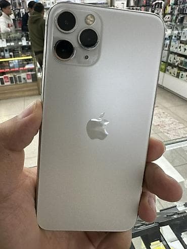 айфон 11 проь: IPhone 11 Pro, Б/у, 256 ГБ, Белый, Защитное стекло, Чехол, 94 % — 1
