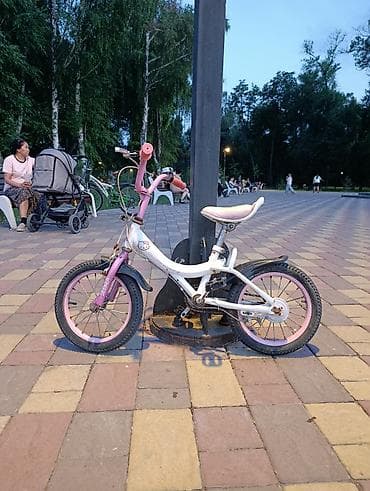 Велосипеддер: Балдар үчүн велосипед, 2 дөңгөлөктүү, 3 - 4 жаш, Кыз үчүн, Колдонулган — 1