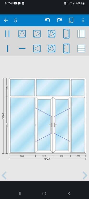 горька мебель: Продаю алюминиевую входную дверь с витражами. Размер полного проёма — 2