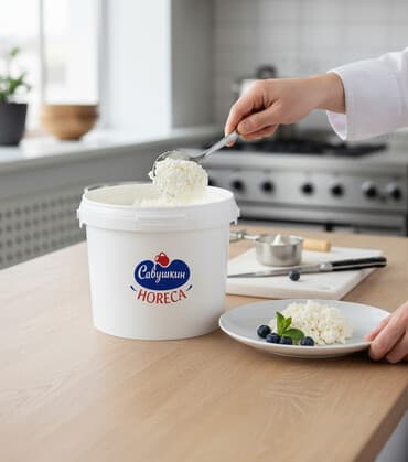 купить натуральный яблочный уксус: ОПТОМ Сыр творожный «Савушкин HORECA» - Формат: профессиональная — 2