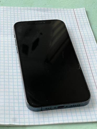 sony playstation 5 бишкек цена: IPhone 12 Pro, Колдонулган, 256 ГБ, Pacific Blue, Каптама, 85 % — 3