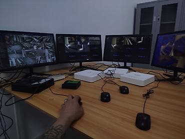 Установка видеонаблюдения и пожарных датчиков безопасности в Оше ✔