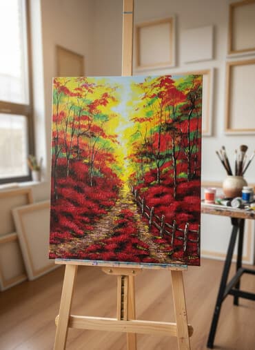 Картины ручной работы.Холст,масло,акрил,лак.64/44