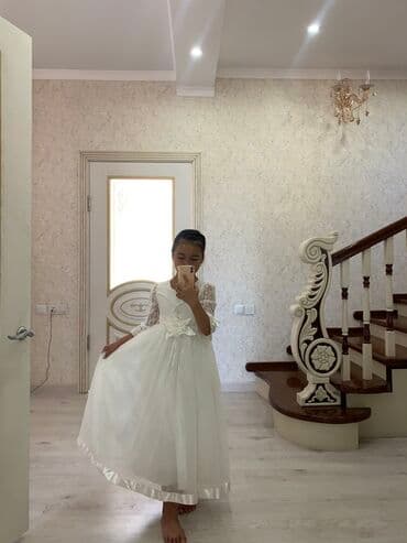 платье дордой: Детское платье, цвет - Белый, Новый — 3